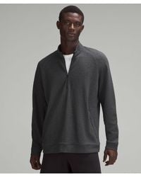 lululemon - Textured Double-Knit Cotton Half Zip - Lyst
