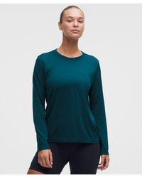 lululemon - – Swiftly Relaxed Long-Sleeve Shirt Hip Length – – Size 4 - Lyst