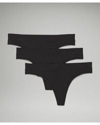 lululemon - – Underease Mid-Rise Thong Underwear 3 Pack – – Size Large - Lyst