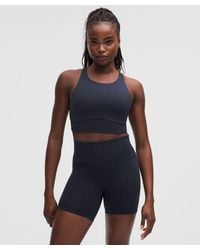 lululemon - – Energy High-Neck Longline Sports Bra Evolve Medium Support, B-D Cups – – Size Large - Lyst
