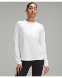 lululemon - Ultralight Hip-length Long-sleeve Shirt - Color White - Size 0 - Lyst