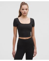 lululemon - Wunder Under Smoothcover Square-Neck T-Shirt - Lyst