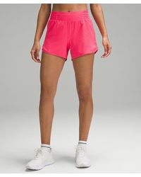 lululemon - Hotty Hot High-rise Lined Shorts - 4" - Color Neon/pink - Size 10 - Lyst
