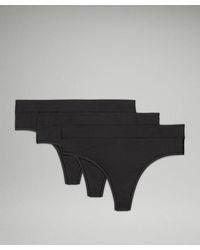 lululemon - Underease High-rise Thong Underwear 3 Pack - Color Black - Size Xs - Lyst