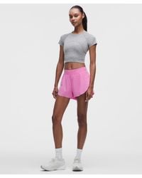 lululemon - – Fast And Free High-Rise Classic-Fit Split Shorts – 3" – – Size Large - Lyst