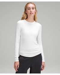 lululemon - Hold Tight Long-sleeve Shirt - Color White - Size 10 - Lyst