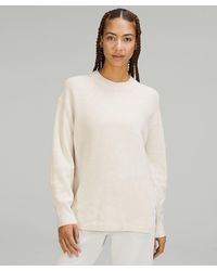 lululemon - Merino Ribbed Crewneck Sweater - Wool-blend - Color White - Size 10 - Lyst