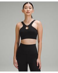 lululemon - Smoothcover Front Cut-out Yoga Sports Bra Light Support - Lyst