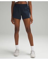 lululemon - Hotty Hot High-rise Lined Shorts - 4" - Color Blue - Size 0 - Lyst