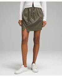 lululemon - High-rise Ruched Mini Skirt - Lyst