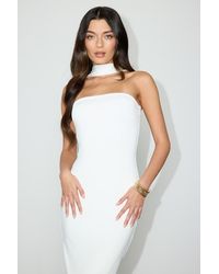 Lulus - Chantal Jersey Knit Scarf Column Maxi Dress - Lyst
