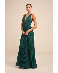 Lulus - Especially Stunning Sparkly Pleated Maxi Dress - Lyst