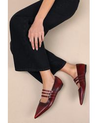 Vagabond Shoemakers - Hermine Leather Strappy Buckle Ballet Flats - Lyst