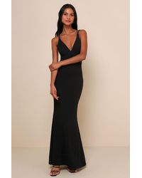 Lulus - All This Allure Strappy Backless Mermaid Maxi Dress - Lyst