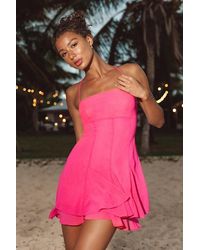 Lulus - Perfected Sweetness Pleated Tiered Mini Dress - Lyst
