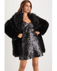 Lulus - Fabulous Option Faux Fur Coat - Lyst