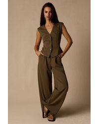 Lulus - Greta High-Rise Wide-Leg Trousers - Lyst