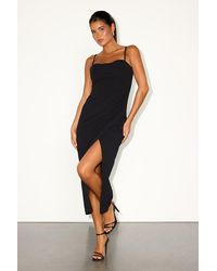 Lulus - Always Turning Heads Bustier Tulip Midi Dress - Lyst