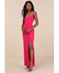 Lulus - Parveen Strapless Column Maxi Dress - Lyst