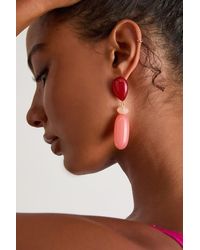 Lulus - Aveney And Beaded Drop Earrings - Lyst
