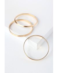 Lulus - Claudine Bangle Set - Lyst
