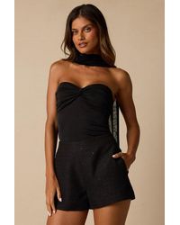 Lulus - Taelynn Sequin Tweed High-Waisted Shorts - Lyst