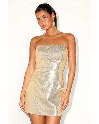 Lulus - Pristine Dazzle Sequin Strapless Mini Dress - Lyst