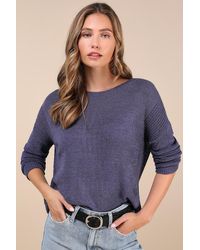 Lulus - Positive Affirmations Loose Knit Sweater - Lyst