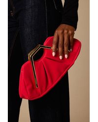 Lulus - Sabrine Ruched Clutch - Lyst