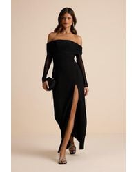 Lulus - Rafaella Backless Off-The-Shoulder Maxi Dress - Lyst