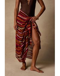 Lulus - Balini Multi Print Swim Cover-Up Sarong - Lyst
