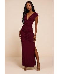 Lulus - Ula Jersey Knit Column Maxi Dress - Lyst