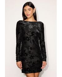 Lulus - Masie Long Sleeve Mini Dress - Lyst