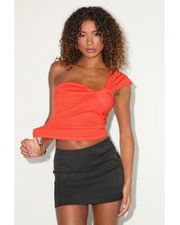 Lulus - Rudia Bright One-Shoulder Top - Lyst