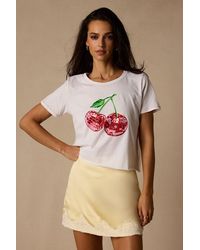 Prince Peter - Disco Cherry Cropped Graphic Tee - Lyst