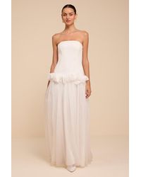 Lulus - Ayla Strapless Drop Waist Maxi Dress - Lyst