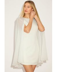 Lulus - Captivating Drama Cape Sleeve Mini Dress - Lyst