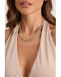 Lulus - Ariadne Chunky Layered Necklace - Lyst