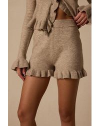 Lulus - Cozy Moments Sweater Shorts - Lyst