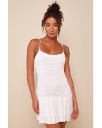 Lulus - Palm Springs Sweetie Sweater Knit Sleeveless Mini Dress - Lyst