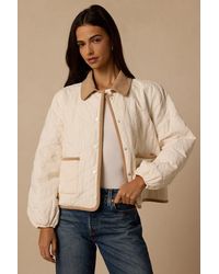 Lulus - Georgie Cream Quilted Jacket - Lyst