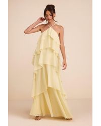 Lulus - Aveley Tiered Shift Maxi Dress - Lyst