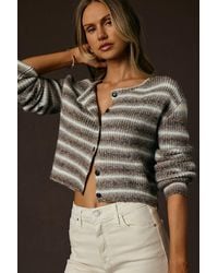 Lulus - Windermere & Striped Cardigan Sweater - Lyst