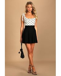 Lulus - Fall Moments Mini Sweater Skirt - Lyst