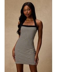 Lulus - Avery Striped Knit Mini Dress - Lyst