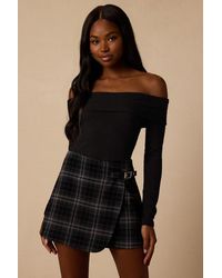 Lulus - Chauncy Plaid Skort - Lyst