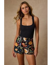 Lulus - Ciao Bella Multi Convo Print Mid-Rise Shorts - Lyst