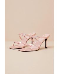 Lulus - Pascaline High Heel Slide Sandals - Lyst