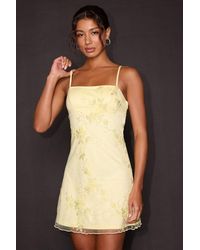 Lulus - Sandia Butter Embroidered Sleeveless Mini Dress - Lyst