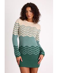 Lulus - Amabel And Color Block Sweater Mini Dress - Lyst